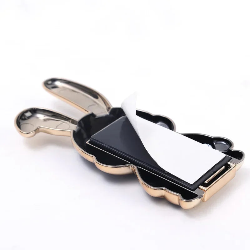 Universal Finger Ring Phone Holder Desktop Ultra-Thin Cartoon Rabbit Phone Stand Foldable Buckle Adhesive Pull Rod Support Frame