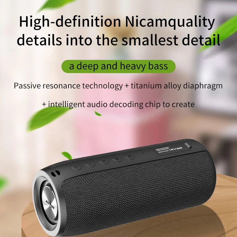 -S51 Wireless Speakers, Outdoor Portable Subwoofer Speaker ,Waterproof IPX 5, , Dual Pairing,1800Mah