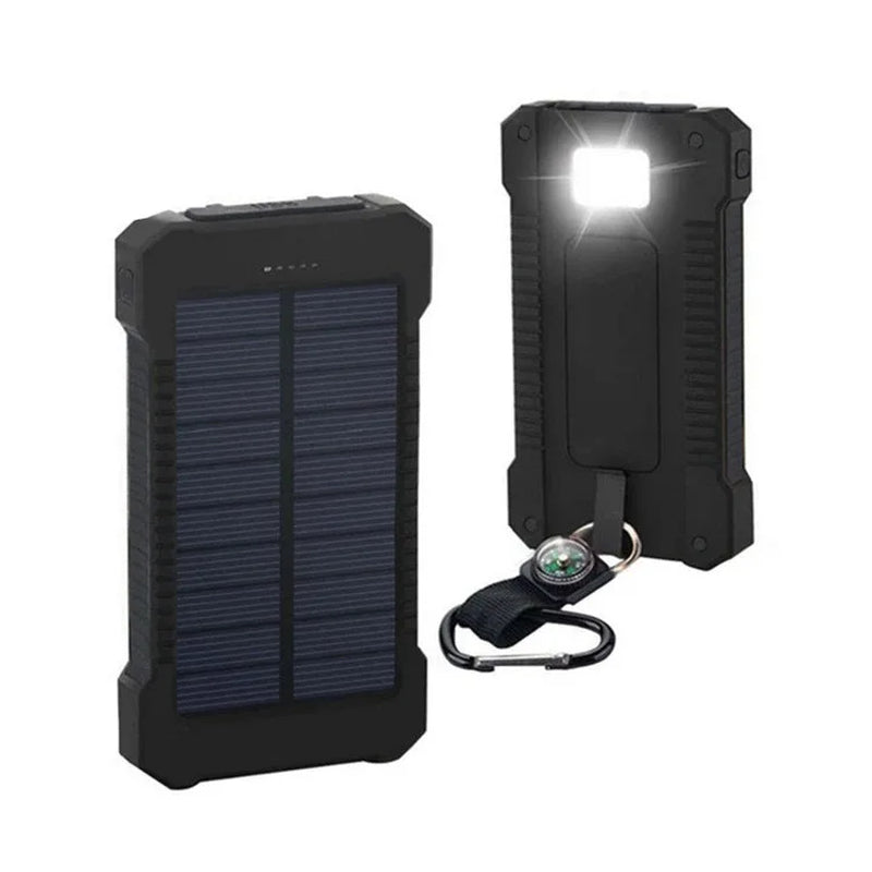 Solar Power Bank 500000Mah Free Shipping Fast Charging External Battery Outdoor Portable Compass Phone Charger For-Xiaomi-Iphone