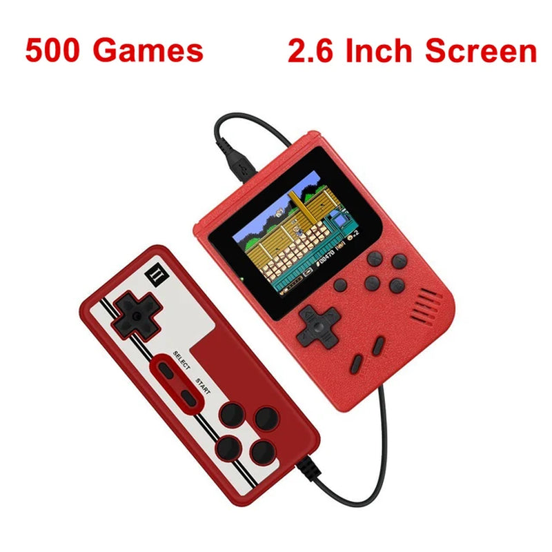 Portable Retro Mini Video Game Console 8-Bit Handheld Game Player Built-In 500 Games AV Out Game Console Gameboy Videojuego